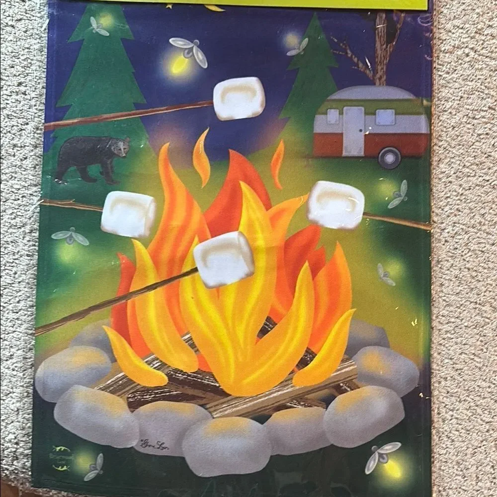 Briarwood Lane Campfire Garden Flag